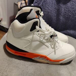 Moving sale 
Nike air Jordan 5 retro orange blaze shoes men